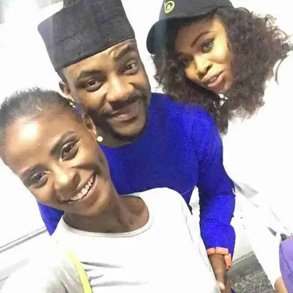 BBNAIJA: Former BBNaija Housemates, Khloe And Princess Pictured With Ebuka